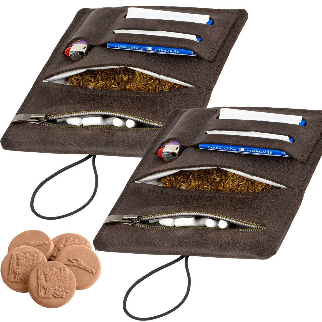 2x Sintra Drehertasche & 5er Set Tabakbefeuchter