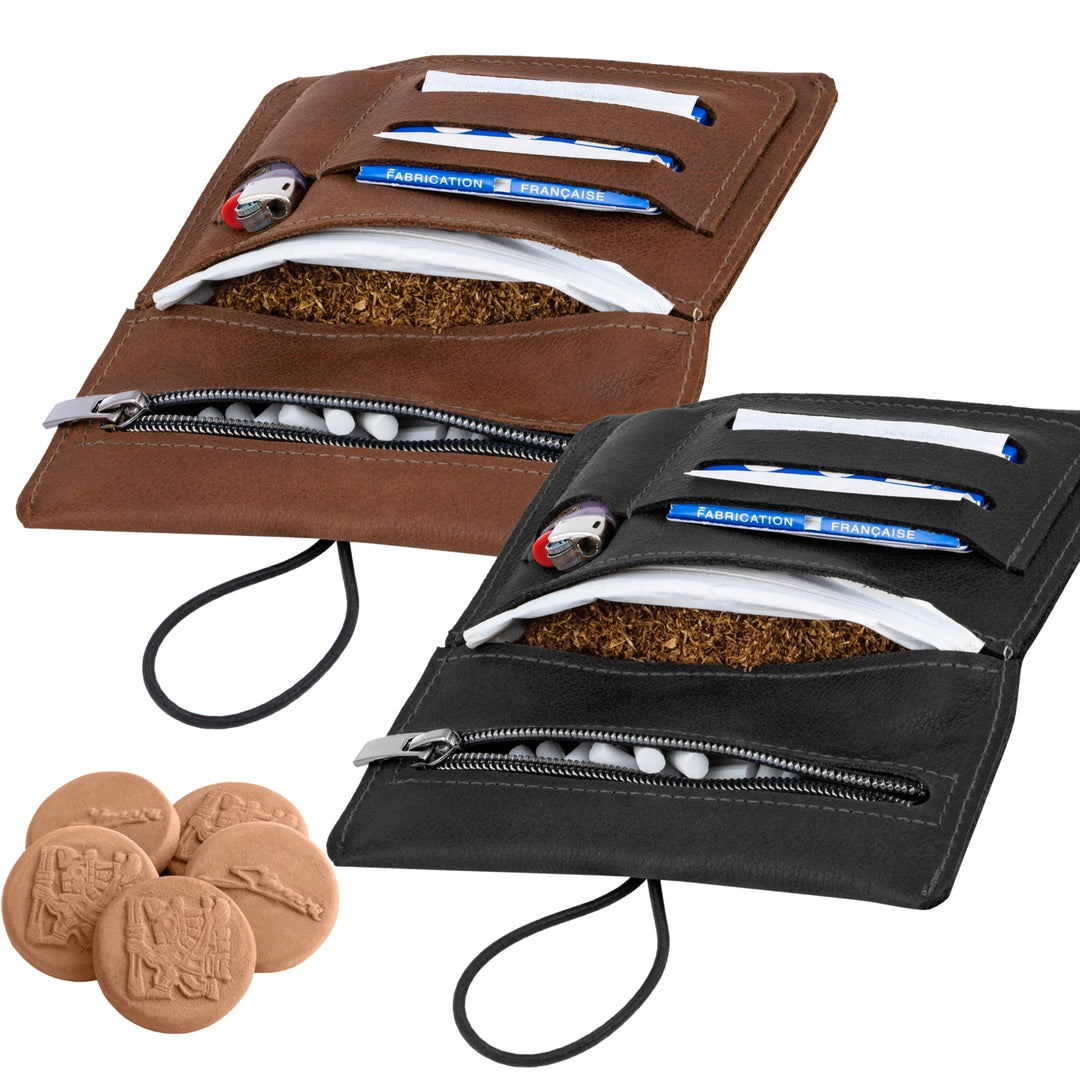 2x Sintra Drehertasche & 5er Set Tabakbefeuchter