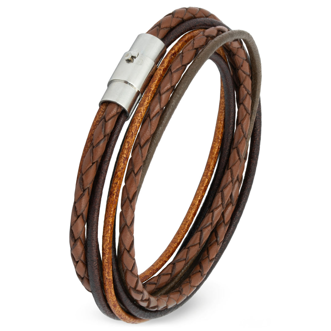 Simaru Wrap Bracelet with Bayonet Clasp 6mm