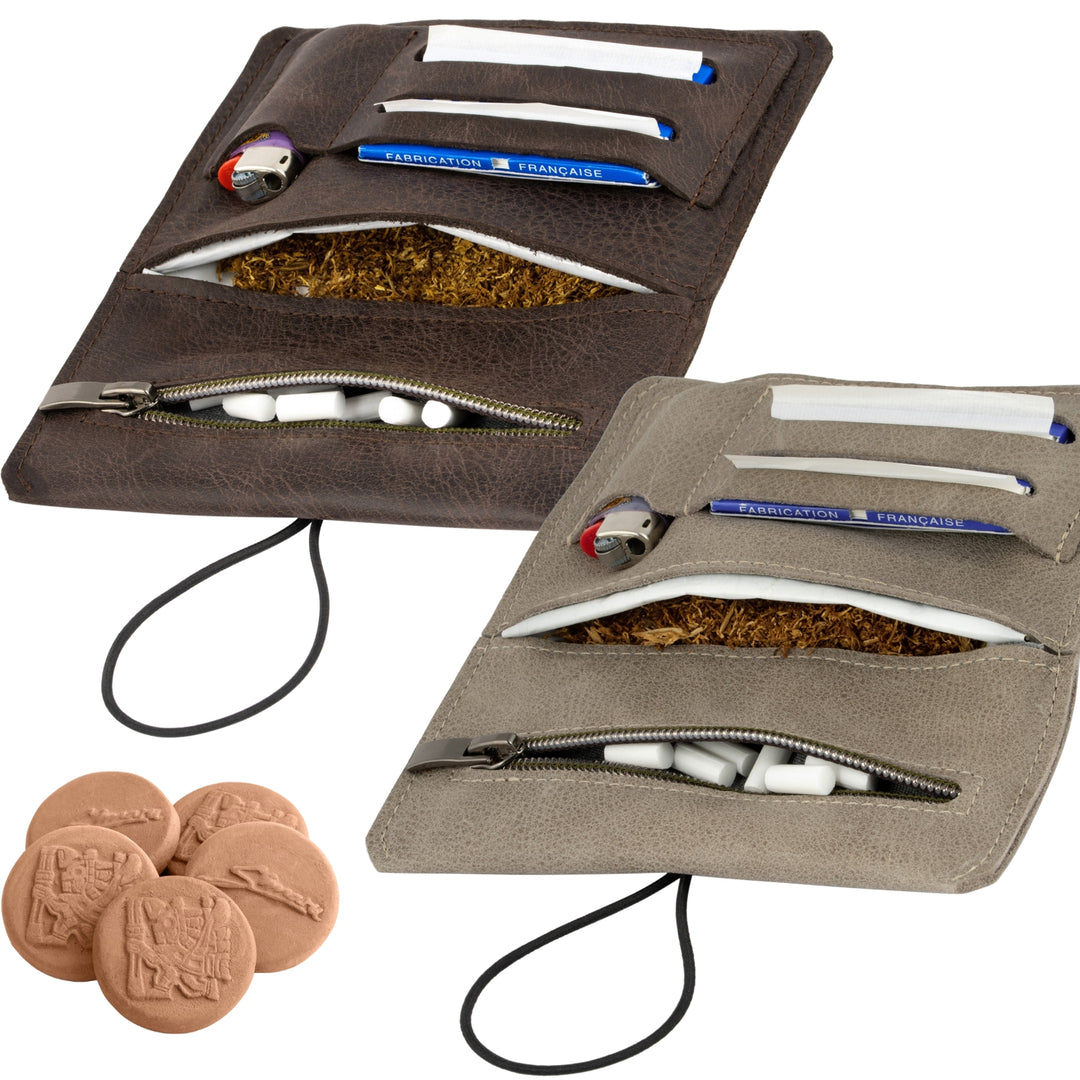 2x Sintra Drehertasche & 5er Set Tabakbefeuchter
