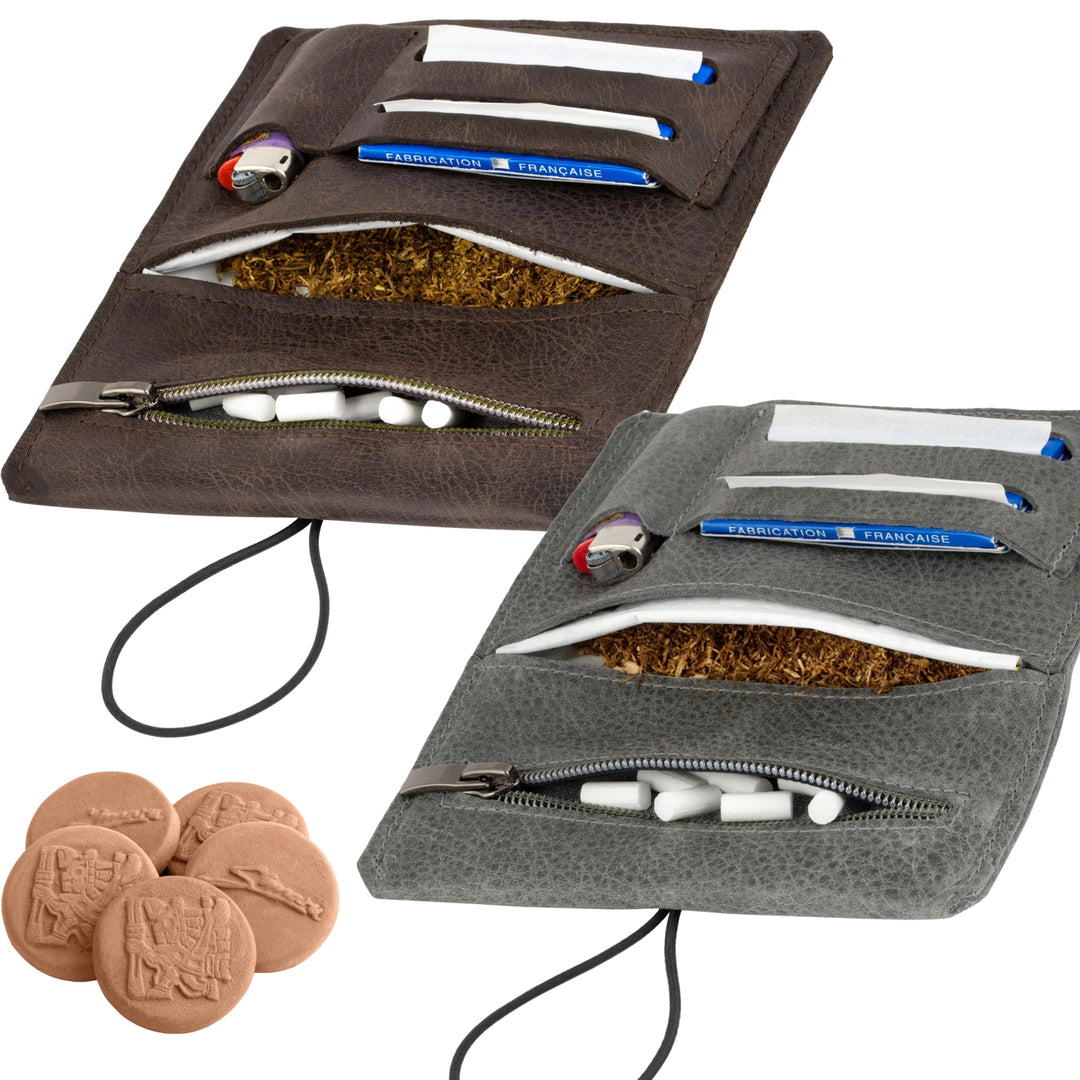 2x Sintra Drehertasche & 5er Set Tabakbefeuchter