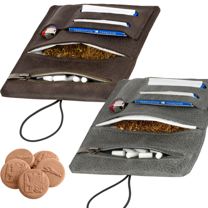 2x Sintra Drehertasche & 5er Set Tabakbefeuchter