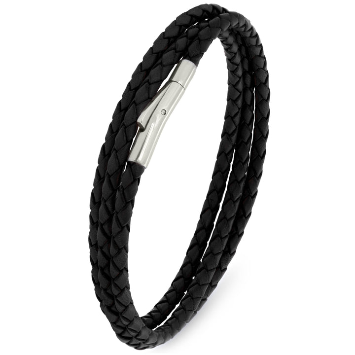 Lederkette mit Edelstahlverschluss