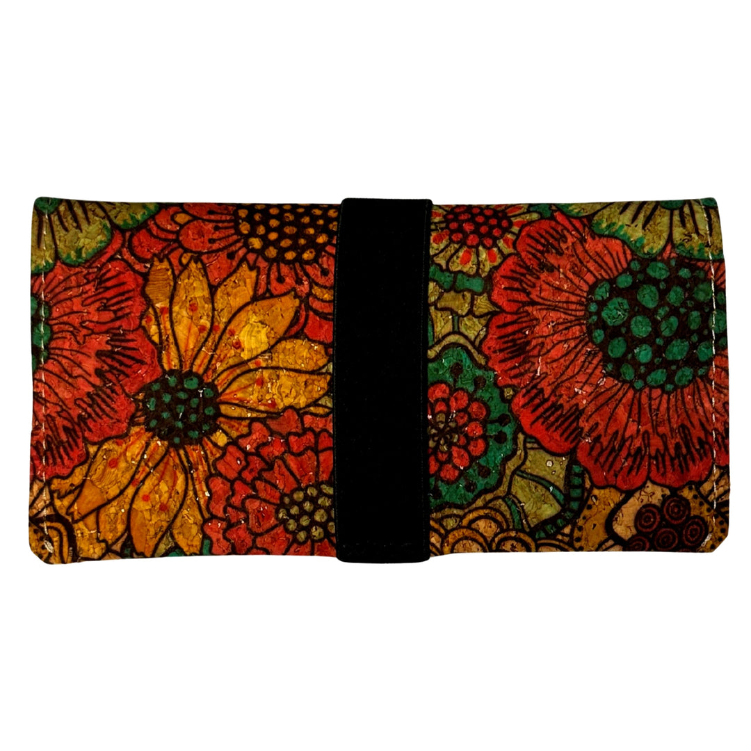 Plain 35g cork tobacco bag with zipper compartment