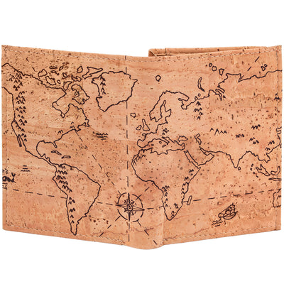 Men’s Cork Wallet with 3 Transparent Viewing Windows