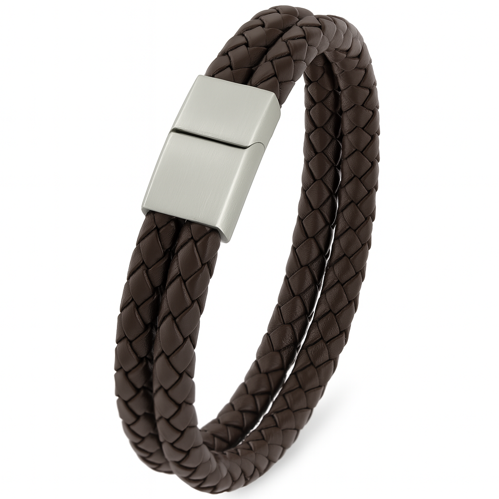 Lederarmband HAKVIK mit 2x6mm Riemen