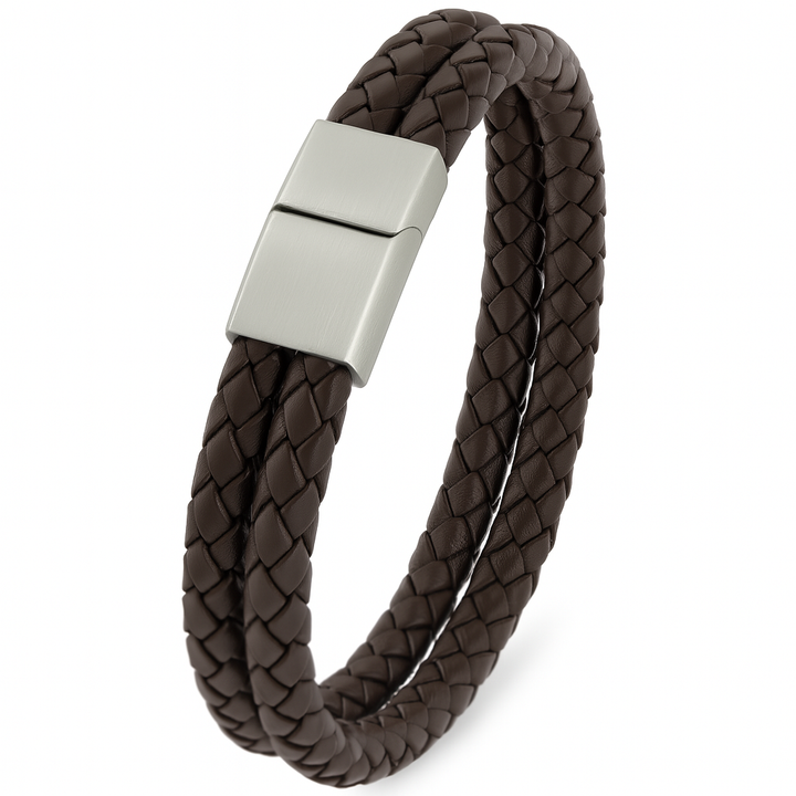 Lederarmband HAKVIK mit 2x6mm Riemen