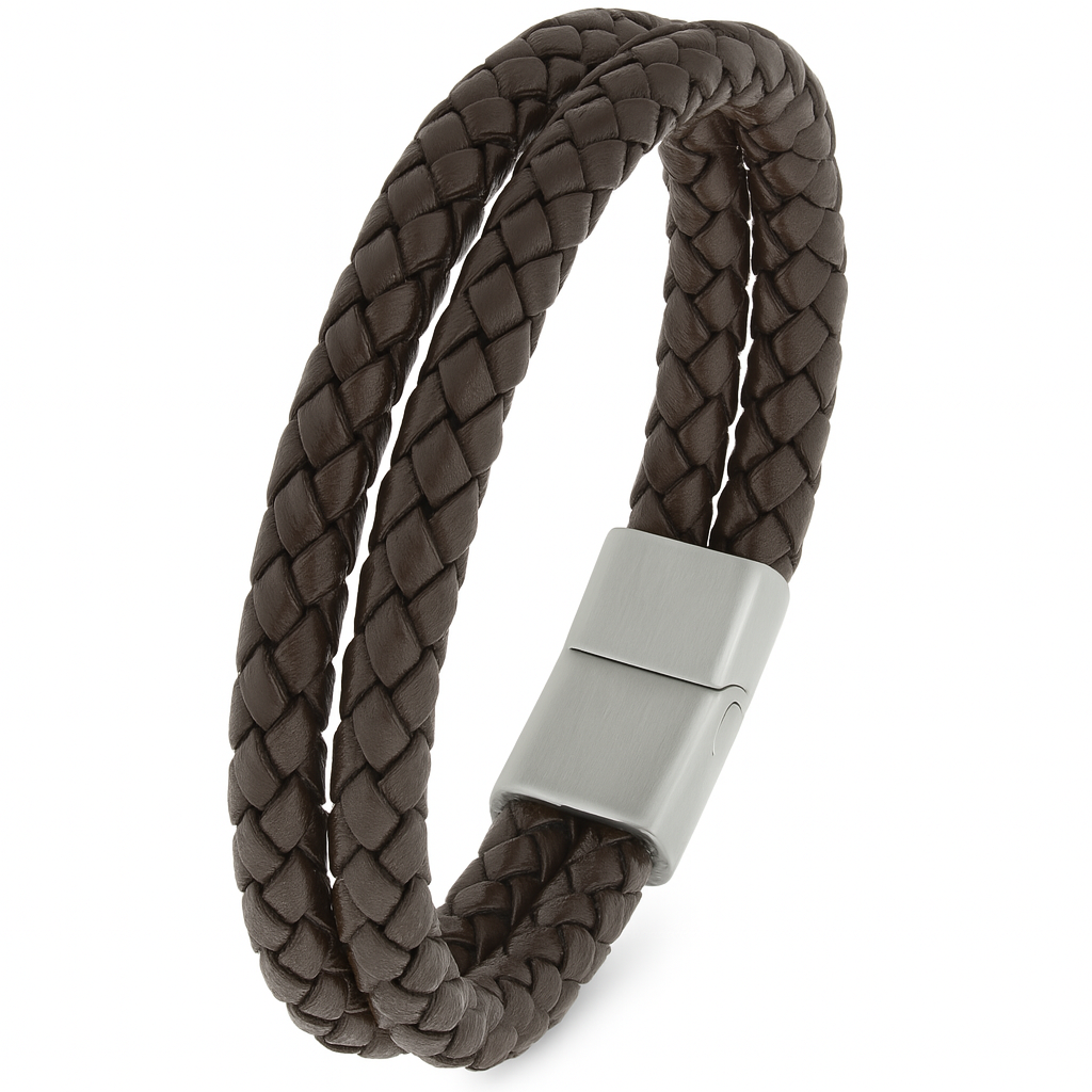 Lederarmband HAKVIK mit 2x6mm Riemen