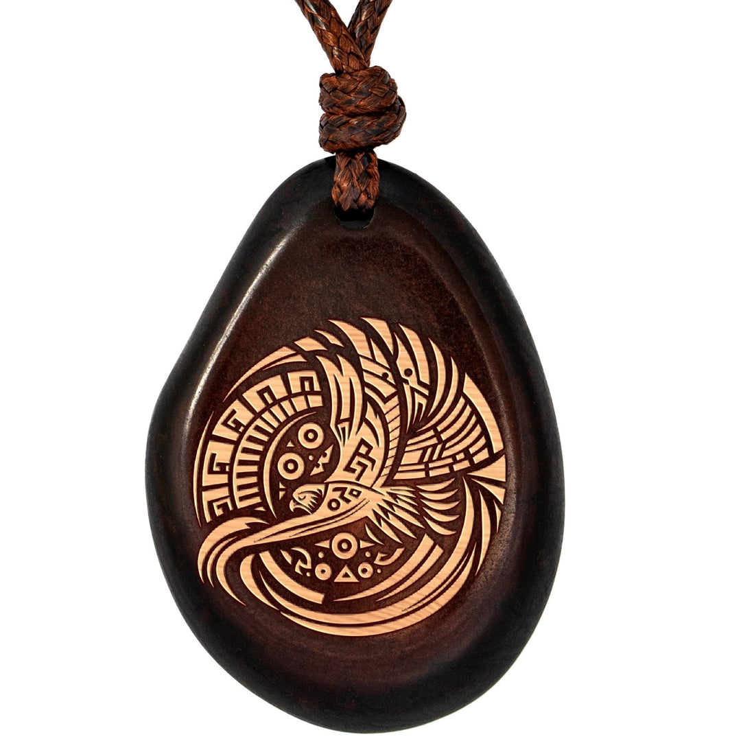 Kette aus Taguanuss-Anhänger (Braun) - FALKE