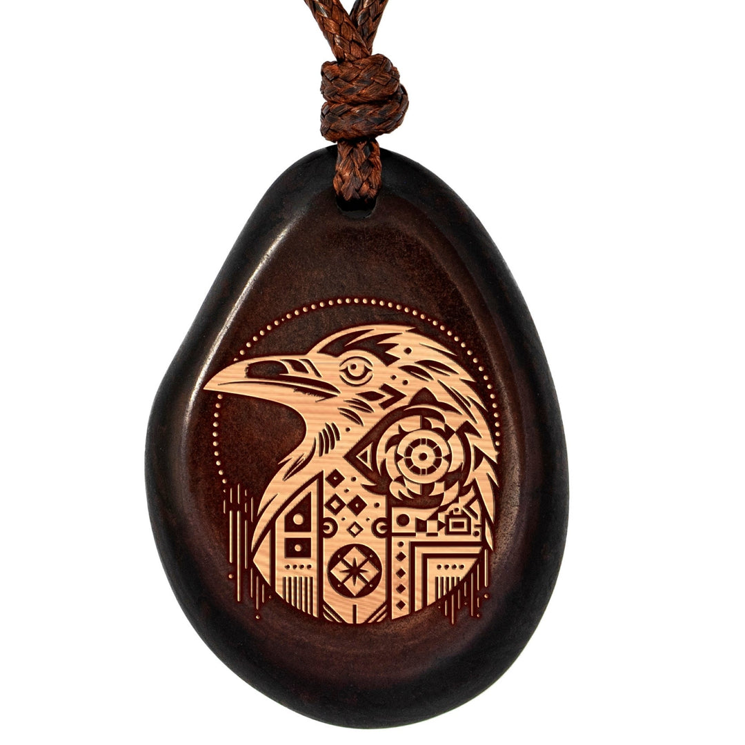 Kette aus Taguanuss-Anhänger (Braun) - RABE