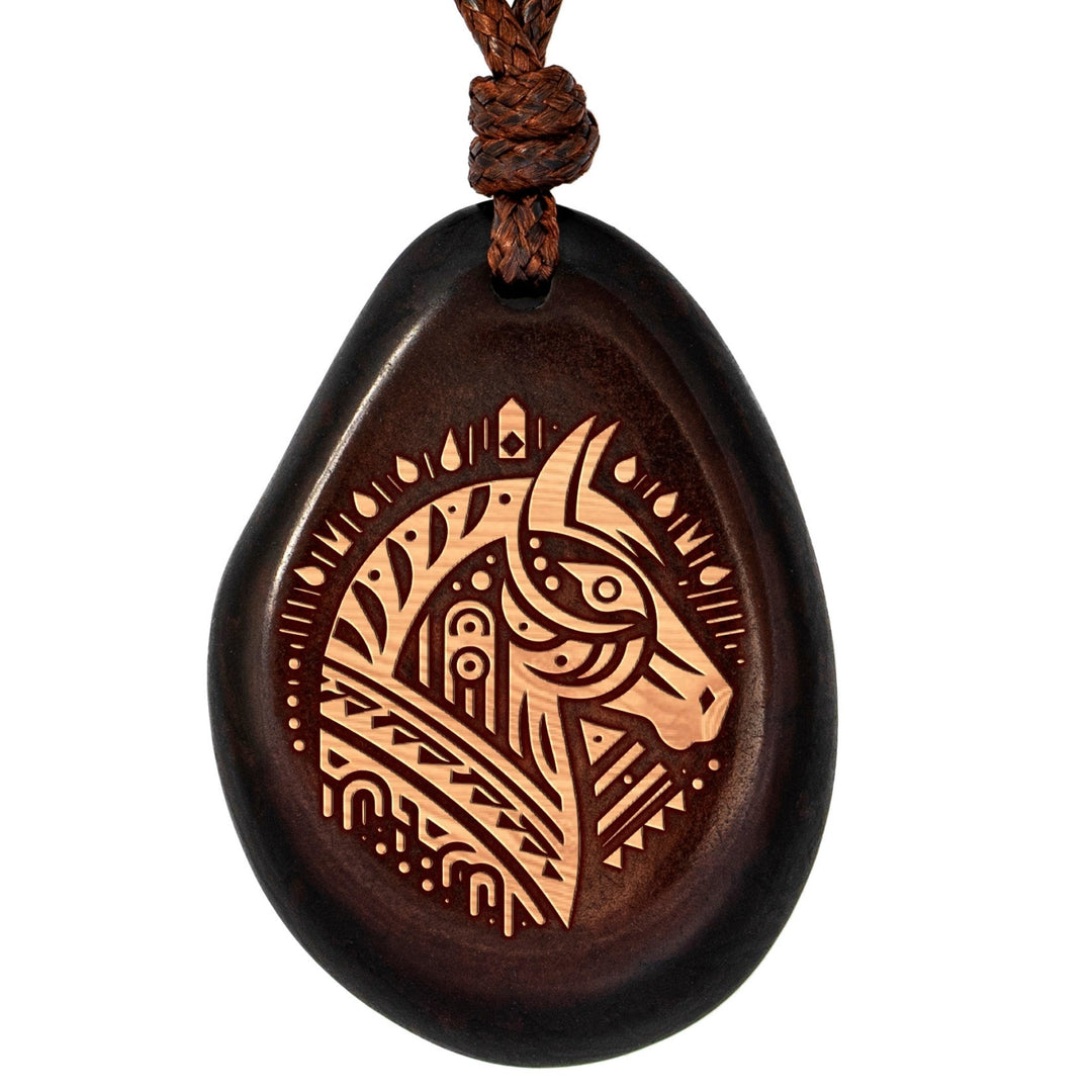 Kette aus Taguanuss-Anhänger (Braun) - PFERD