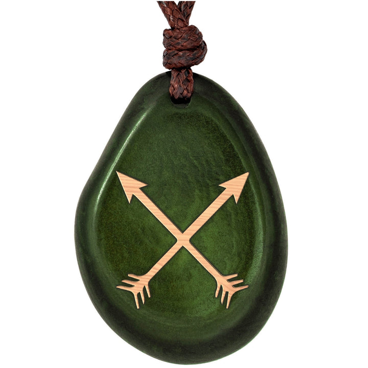 GRÜNE Kette aus Taguanuss