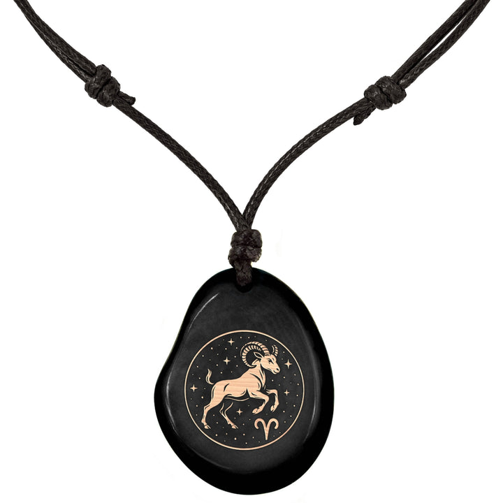 SCHWARZ-Sternzeichen Amulett-Model Parent