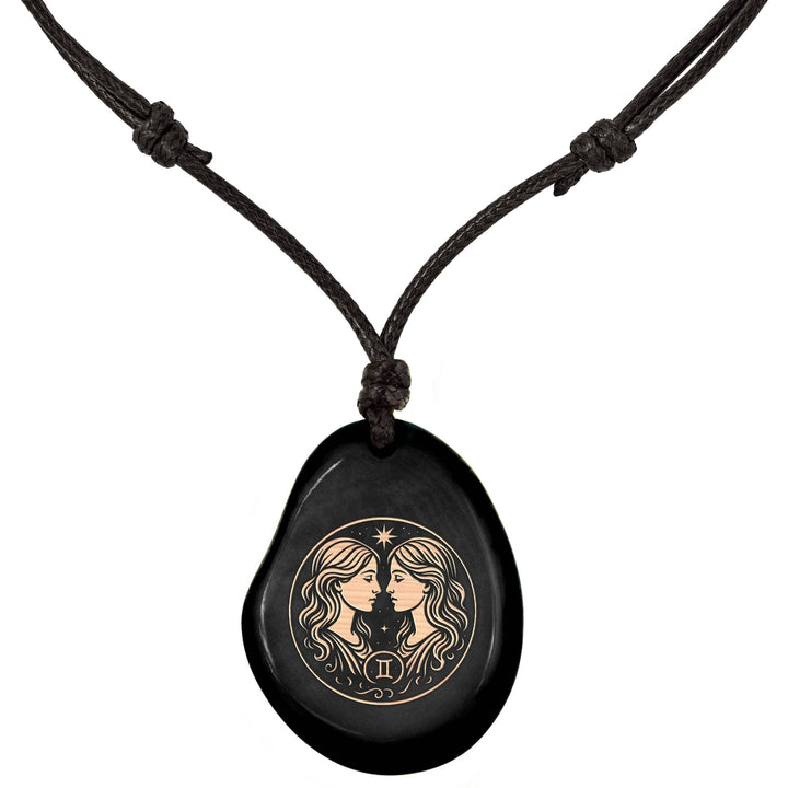 SCHWARZ-Sternzeichen Amulett-Model Parent