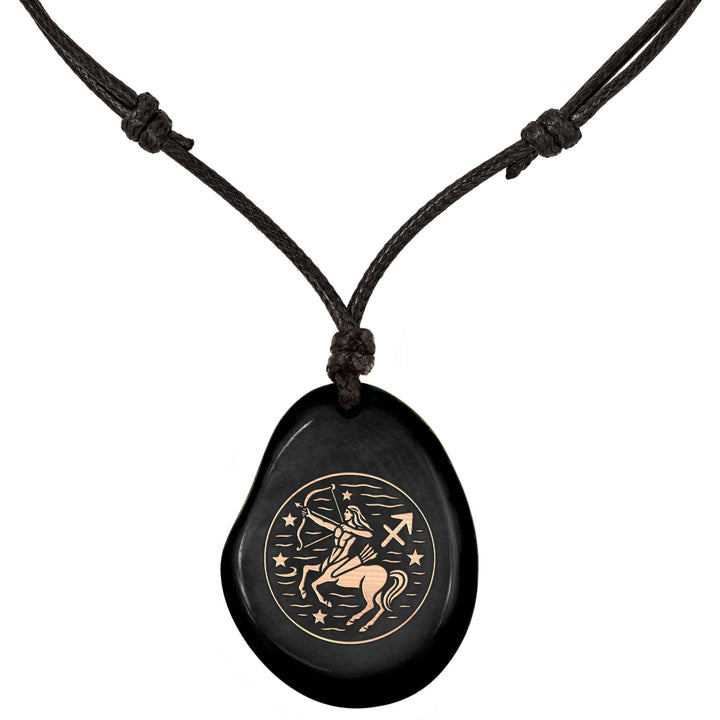 SCHWARZ-Sternzeichen Amulett-Model Parent