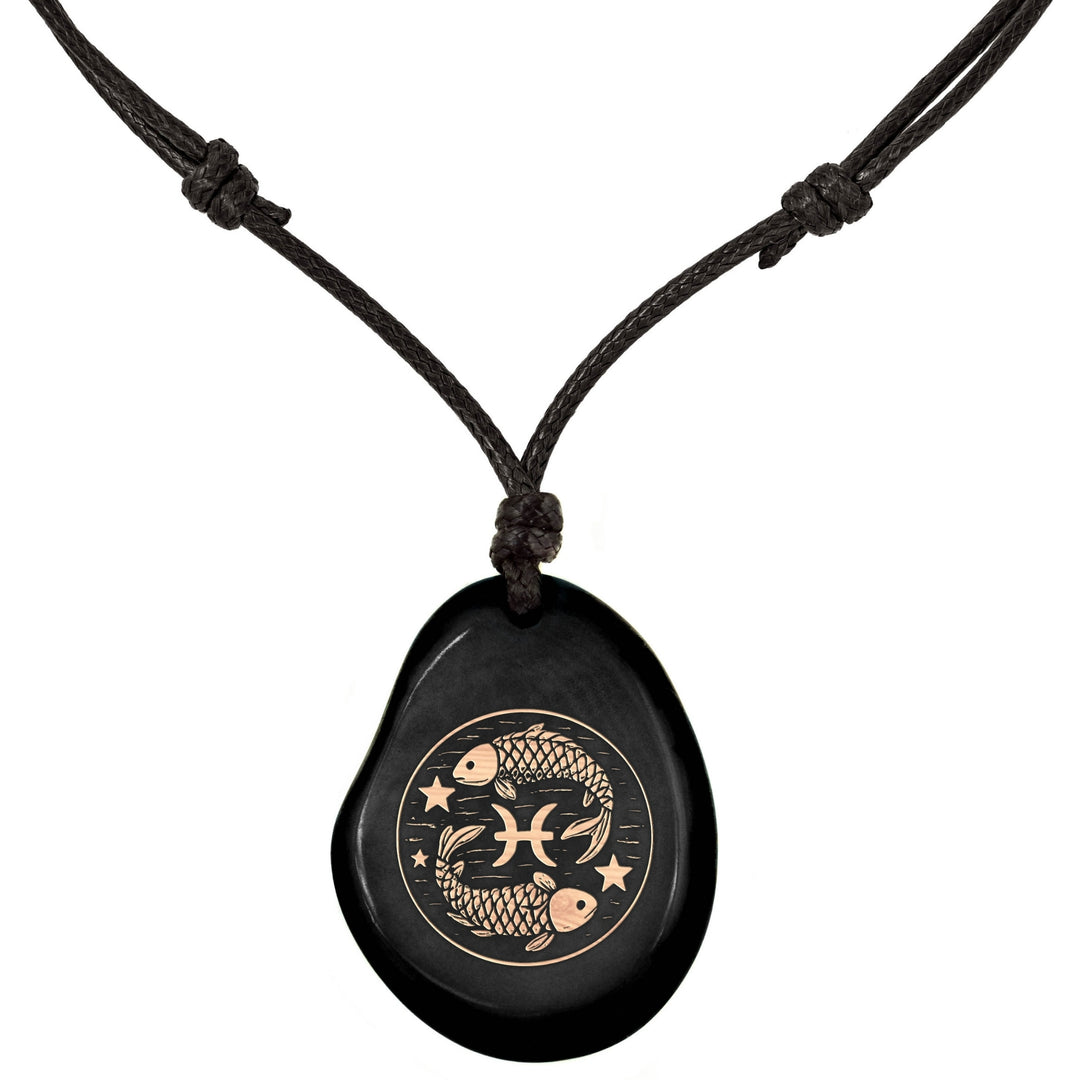 SCHWARZ-Sternzeichen Amulett-Model Parent