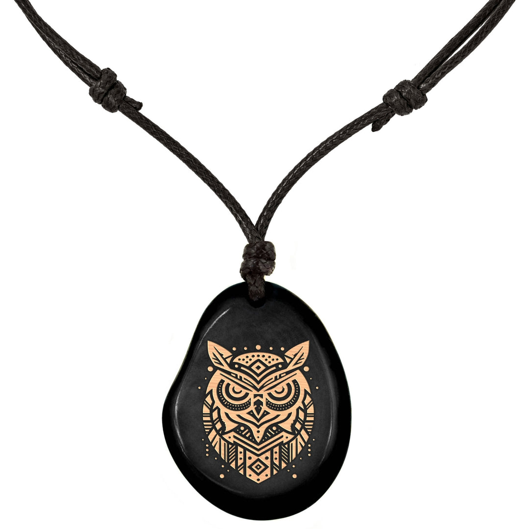 SCHWARZE Kette aus Taguanuss