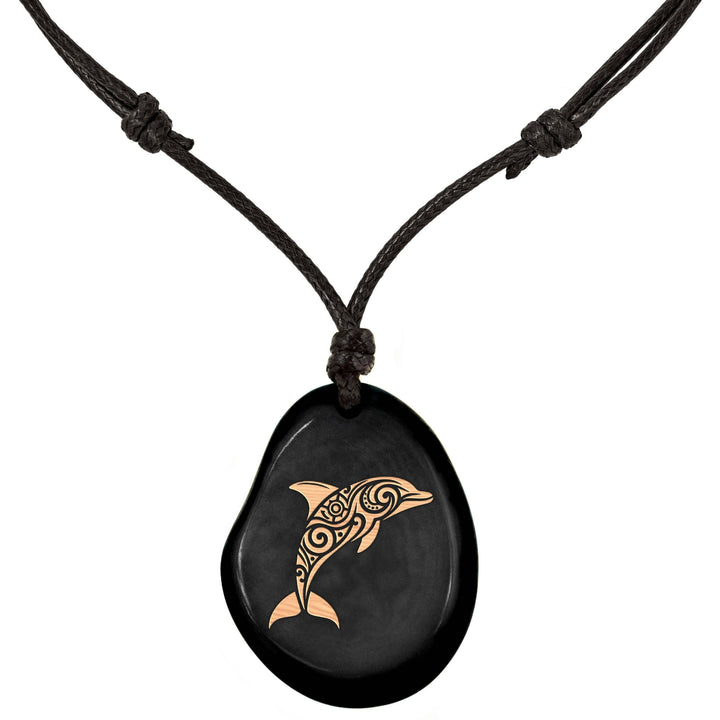 SCHWARZE Kette aus Taguanuss