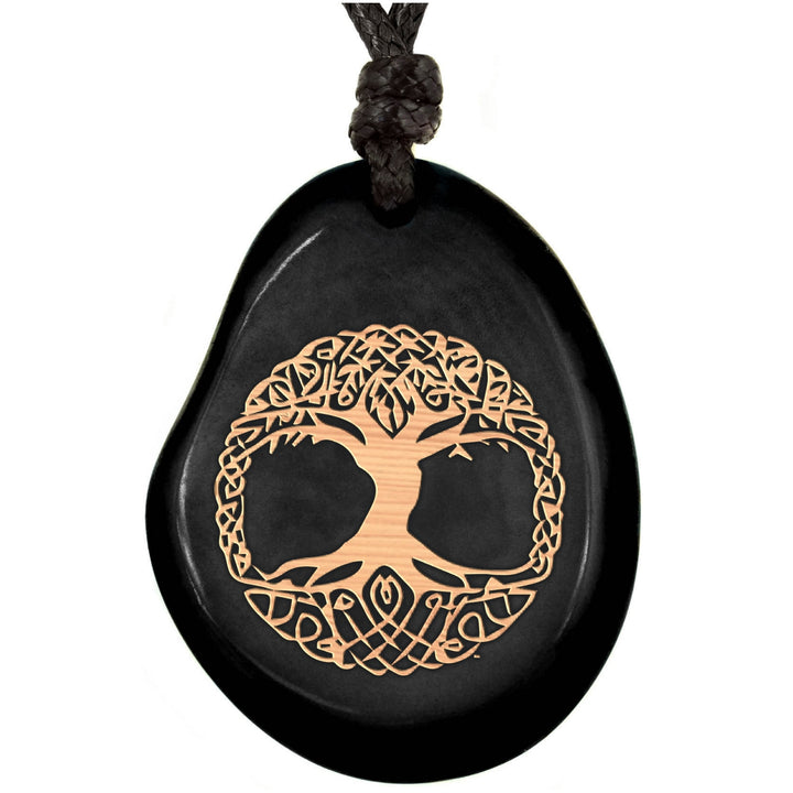 SCHWARZE Kette aus Taguanuss