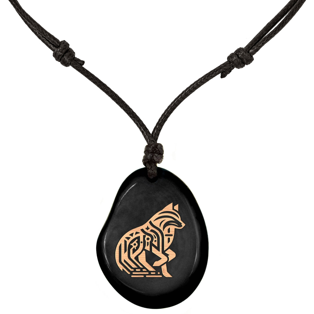 SCHWARZE Kette aus Taguanuss