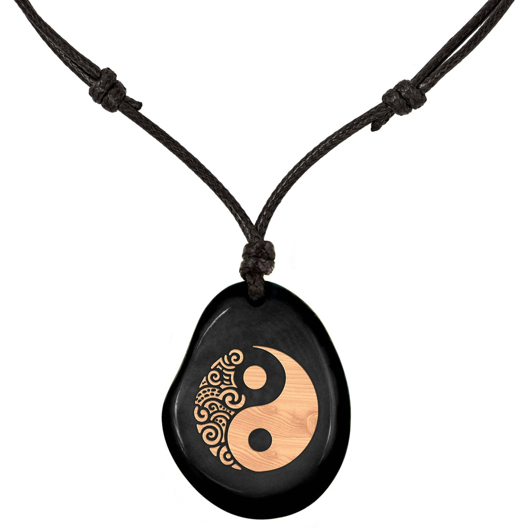 SCHWARZE Kette aus Taguanuss