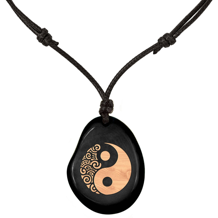 SCHWARZE Kette aus Taguanuss