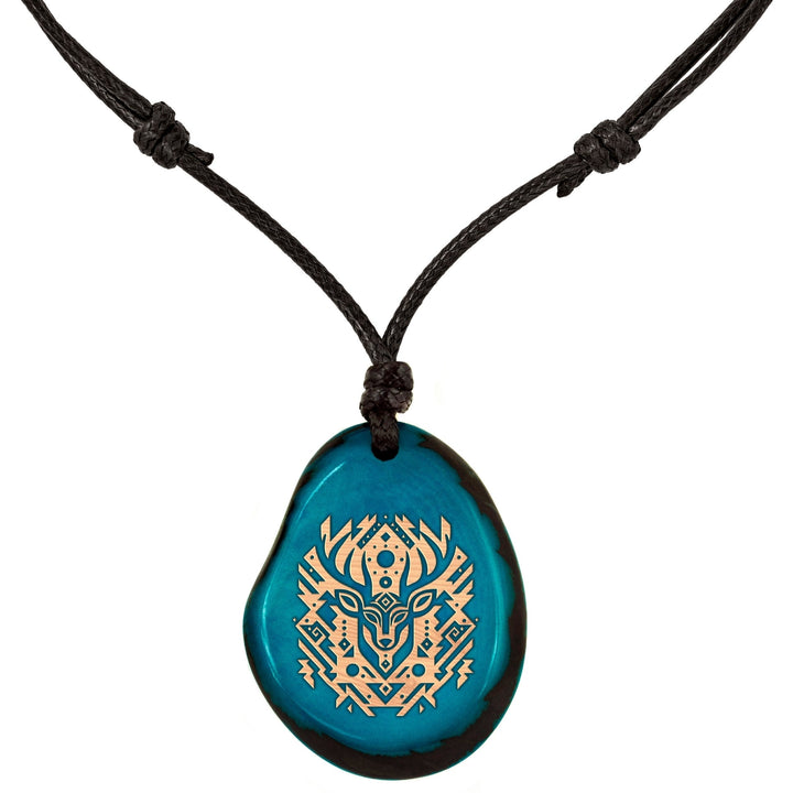 TÜRKISE Kette aus Taguanuss