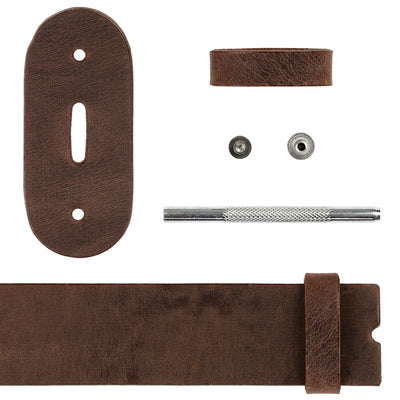 Lederriemen 3,5cm braun-used