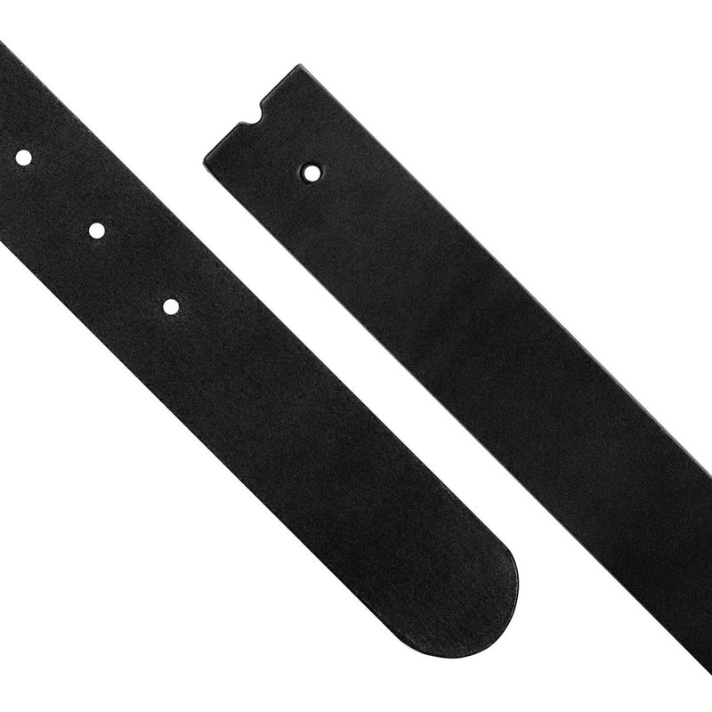 Leather strap 3,5cm black