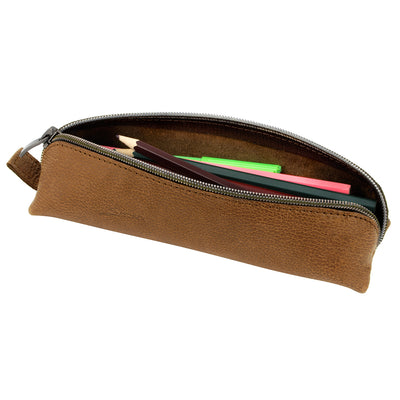 Leather pencil case