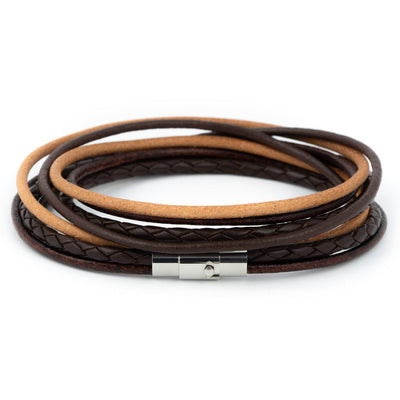 Simaru Wickelarmband mit Bajonettverschluss 6mm