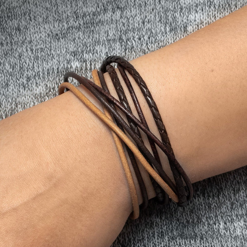 Simaru Wickelarmband mit Bajonettverschluss 6mm