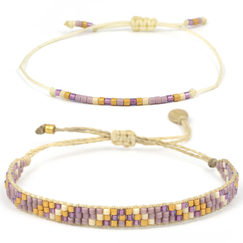 Bead bracelet set of 2
