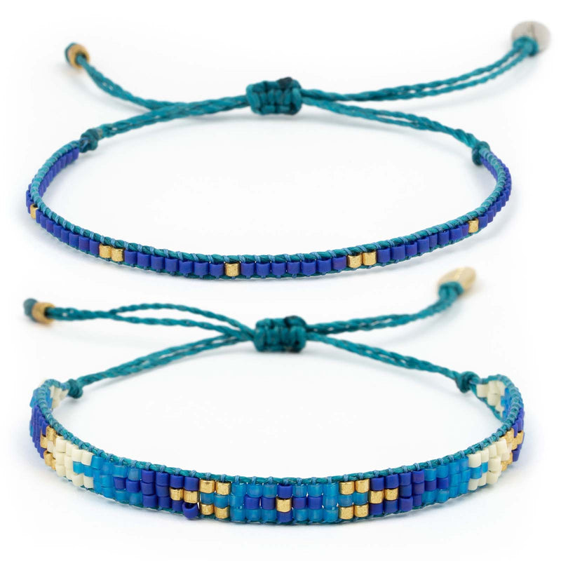 Bead bracelet set of 2
