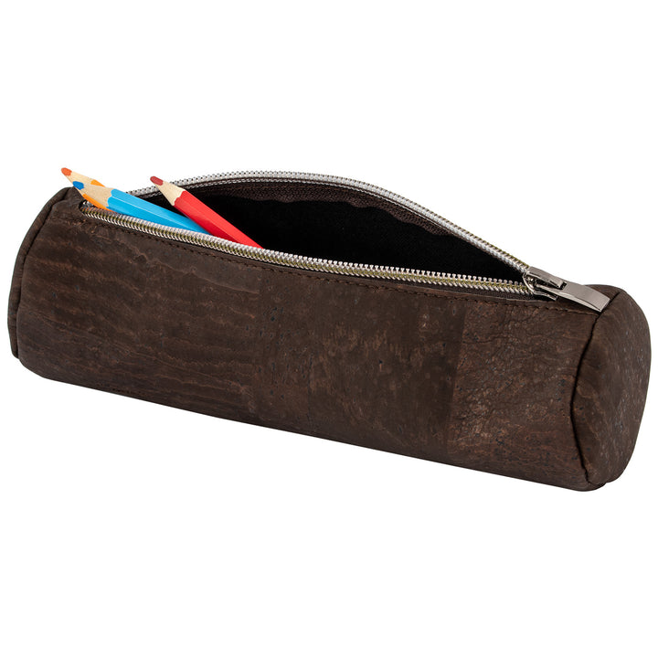 Pencil case / round cork pencil case