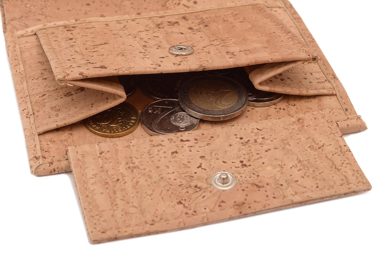 Cork Leather Wallet for Men with RFID Protection