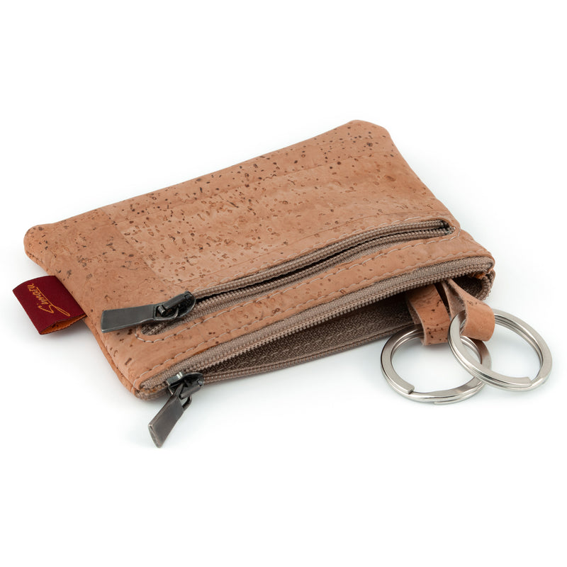 Key case with 2 key rings and money pocket