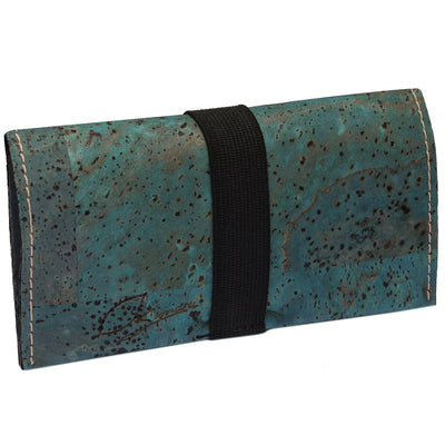 Plain 35g cork tobacco bag with zipper compartment